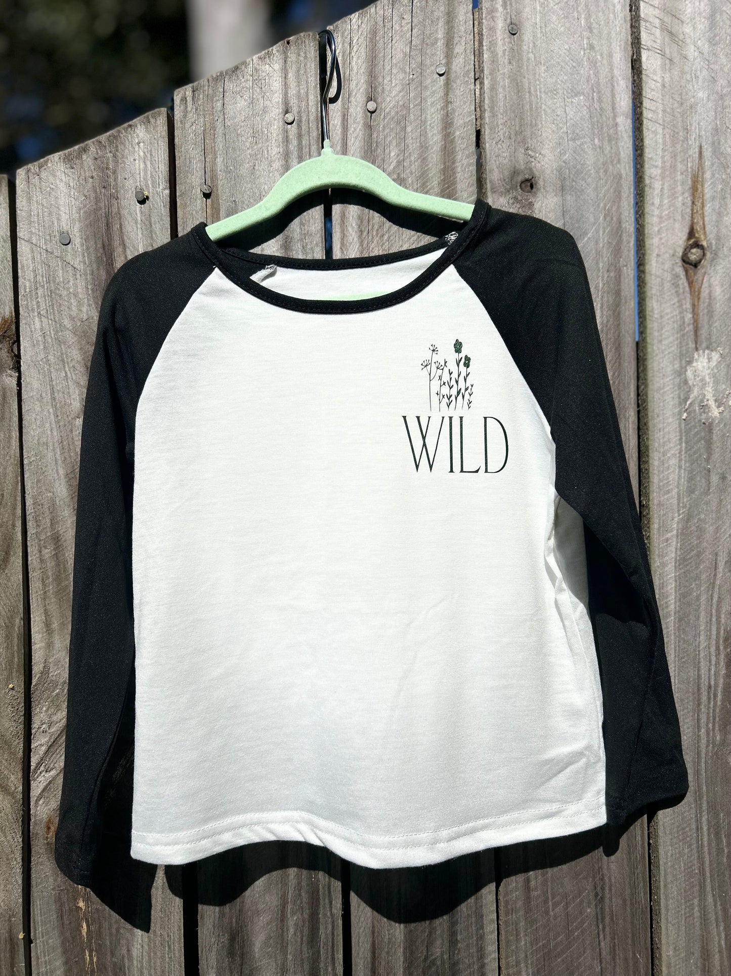 Long sleeved tee- with black sleeves